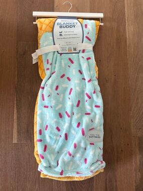 FrostBuddy Blanket Buddy - Blue Ice Cream Drip - NEW WITH TAGS